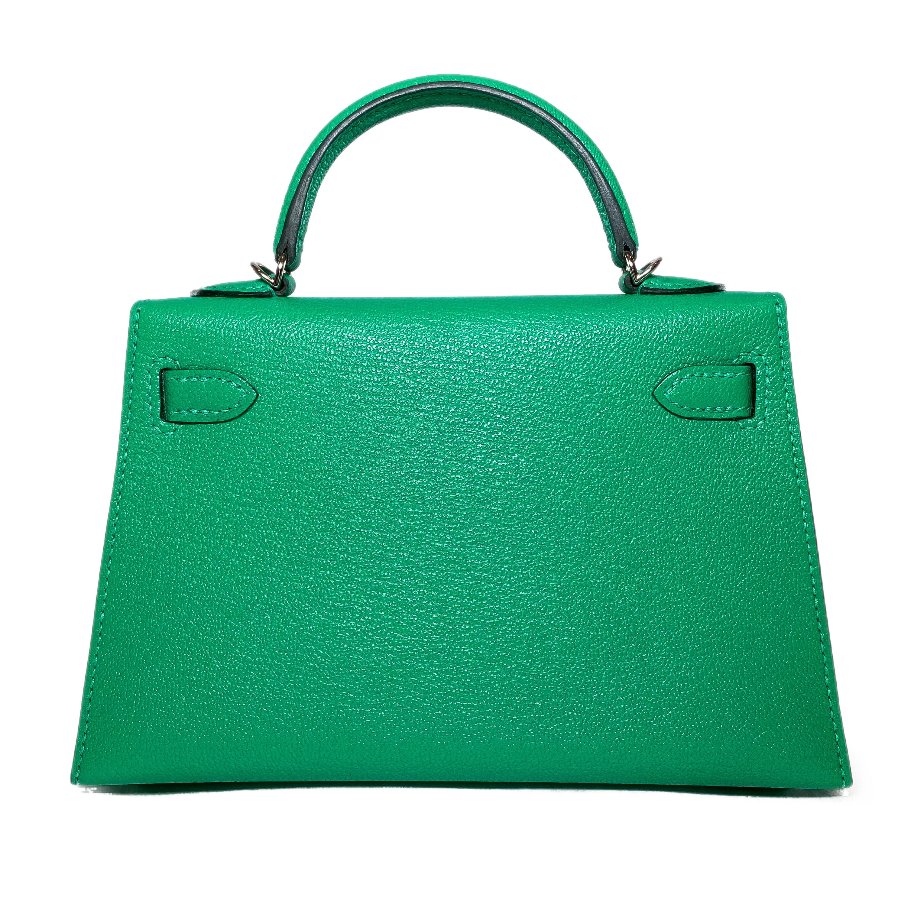 Hermes Mini Kelly 20 Menthe Chevre Palladium Hardware