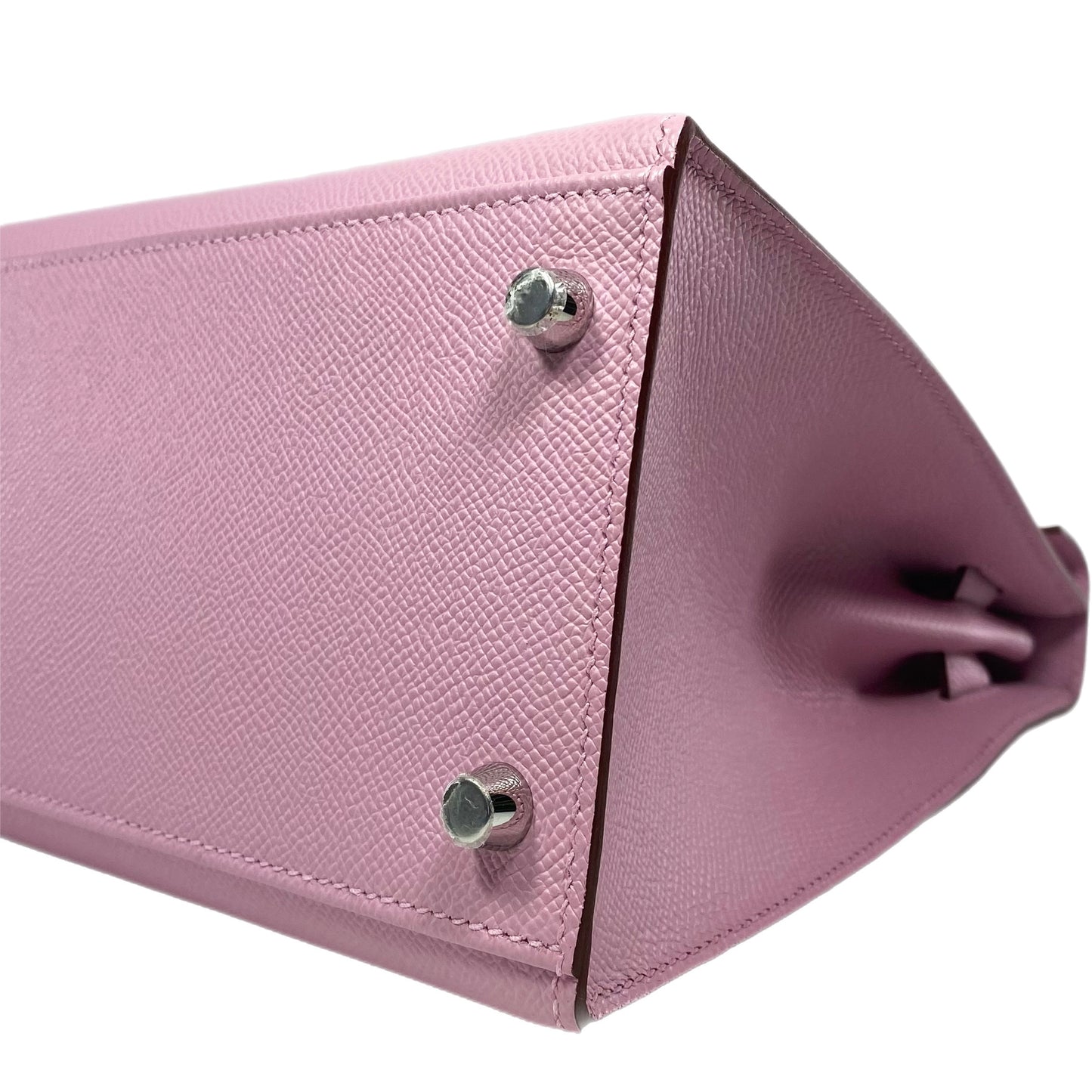 Hermes Kelly Sellier 28 Mauve Sylvestre Epsom Palladium Hardware