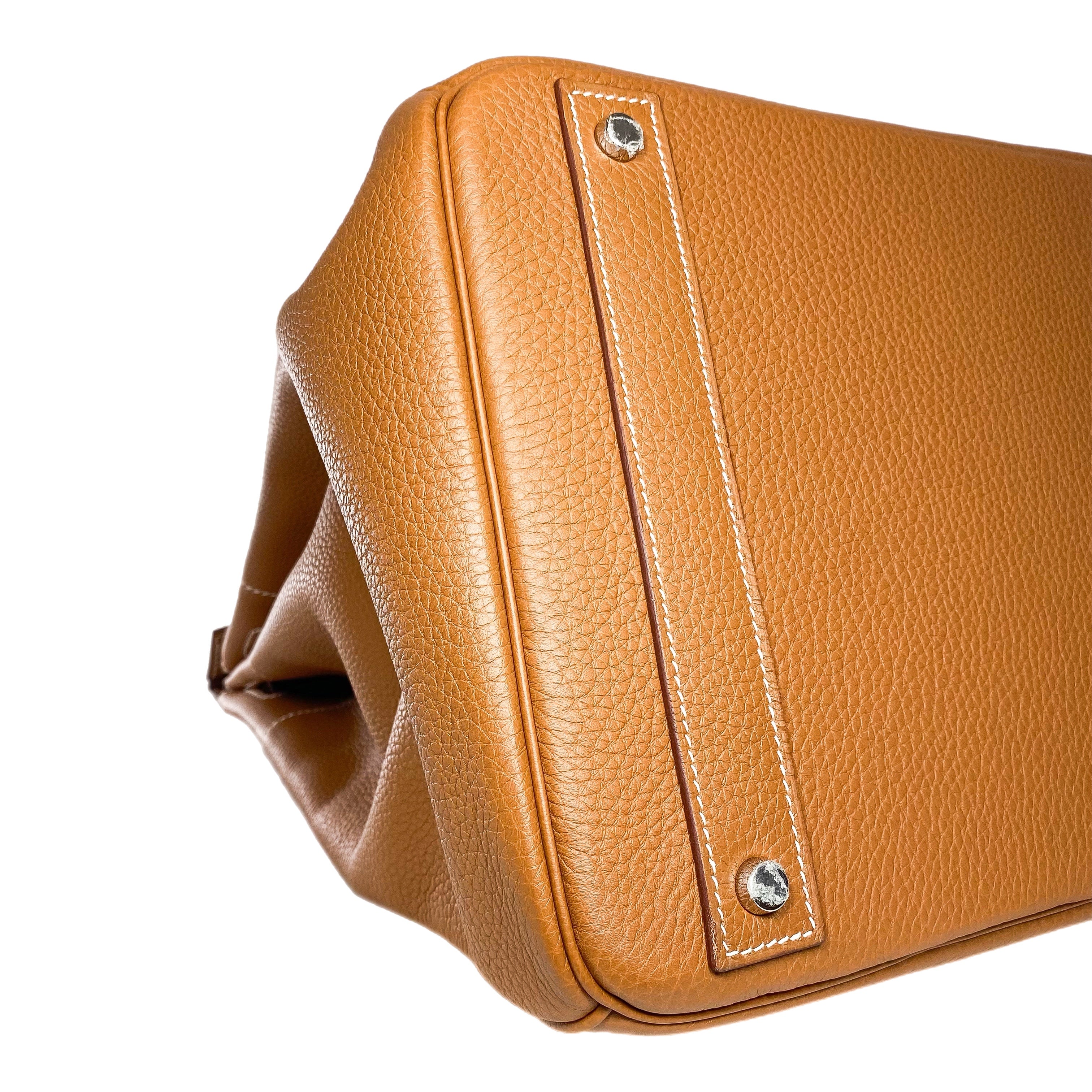 Hermes Birkin 40 HAC Gold Togo Palladium Hardware