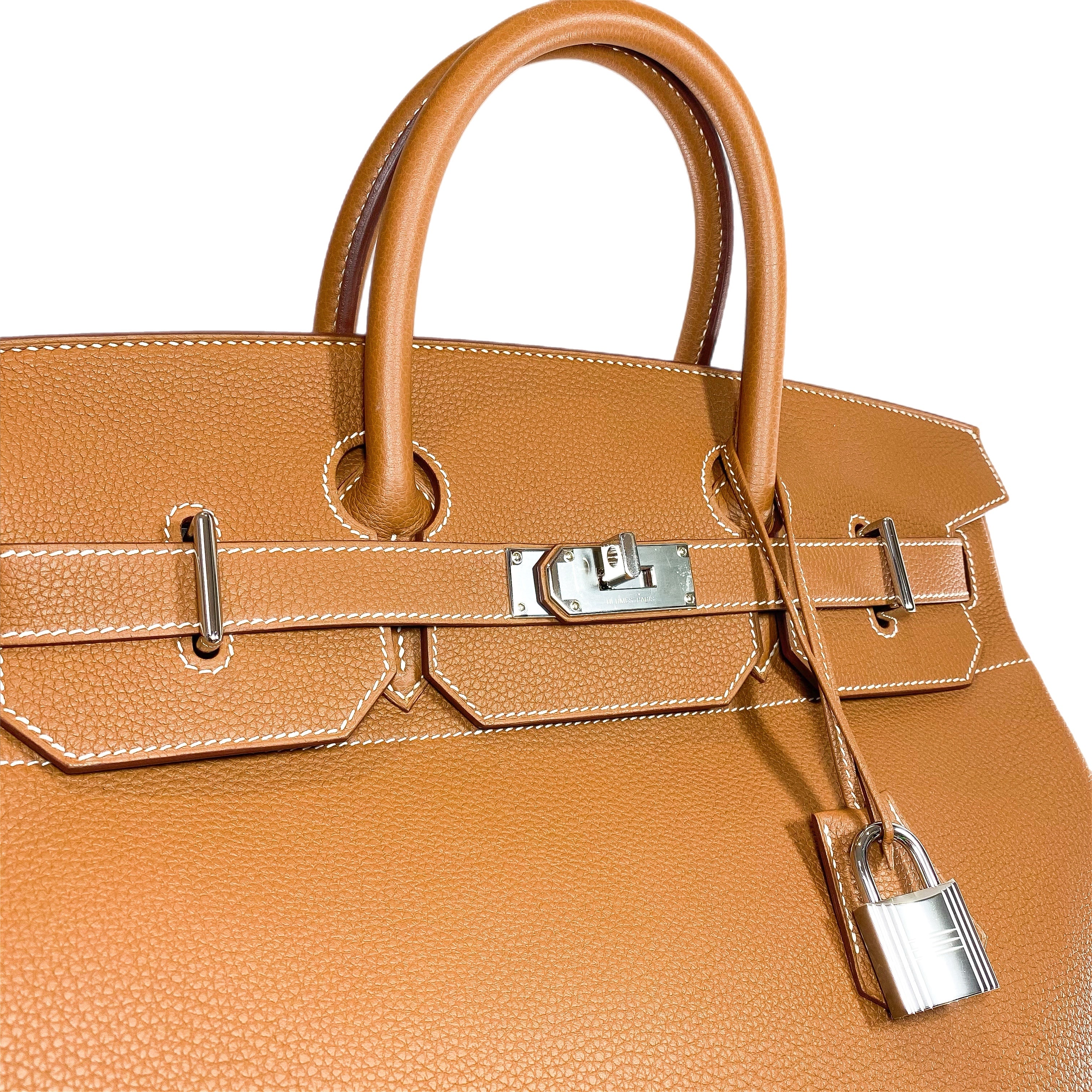 Hermes Birkin 40 HAC Gold Togo Palladium Hardware Consign of the