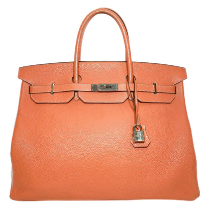 Hermes Birkin 40 Crevette Clemence Palladium Hardware