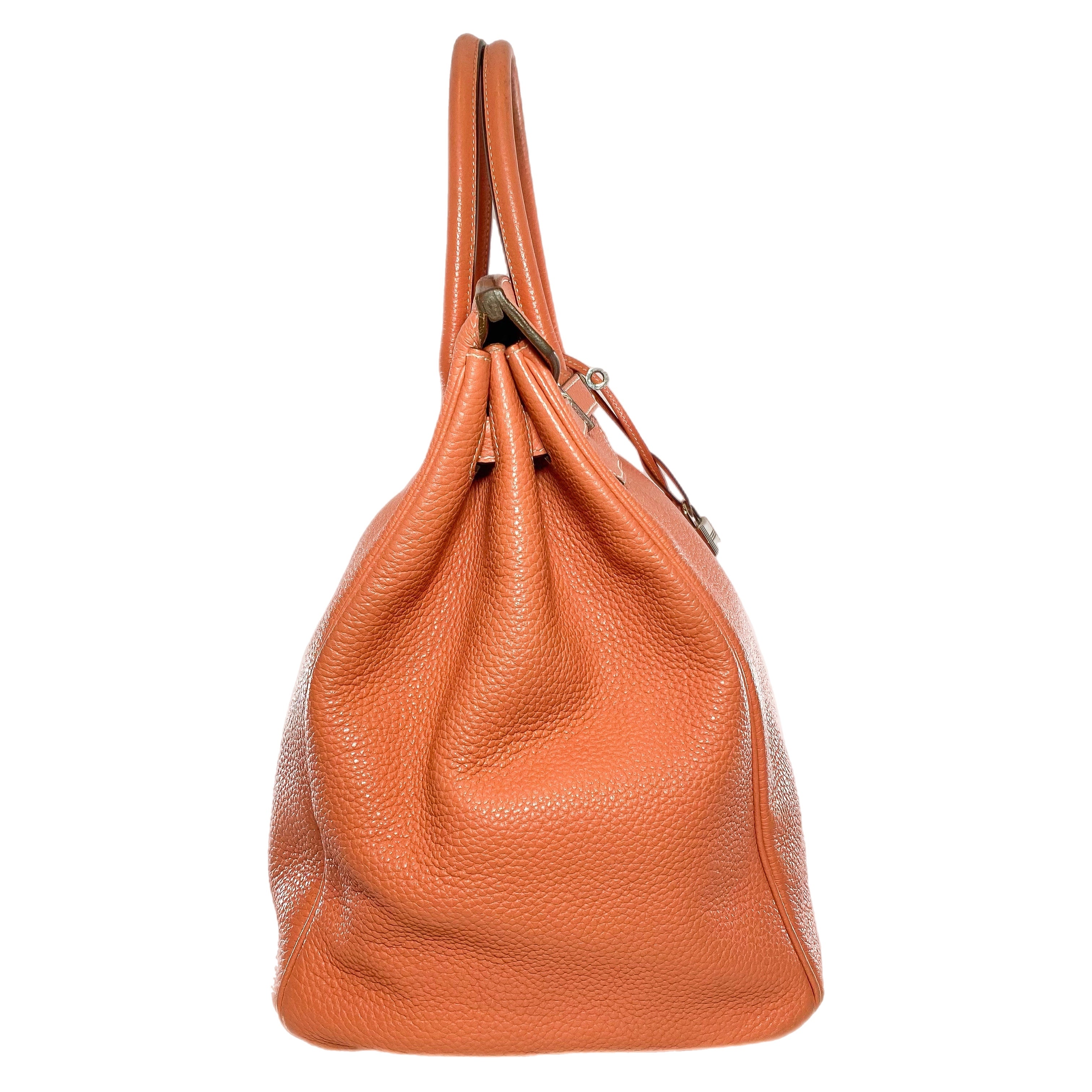 Hermes Birkin 40 Crevette Clemence Palladium Hardware
