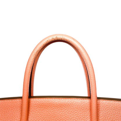Hermes Birkin 40 Crevette Clemence Palladium Hardware