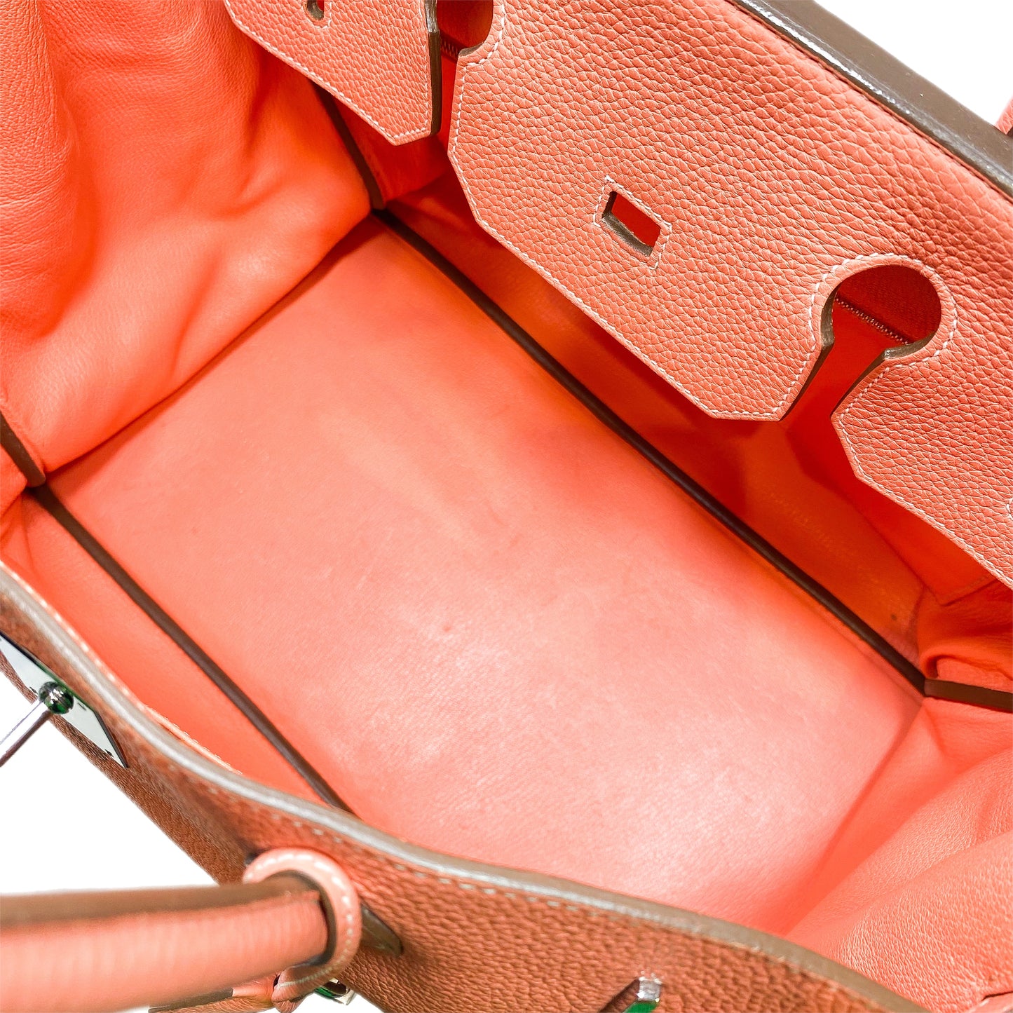 Hermes Birkin 40 Crevette Clemence Palladium Hardware