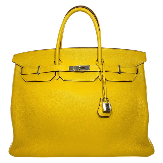 Hermes Birkin 40 Soleil Togo Palladium Hardware