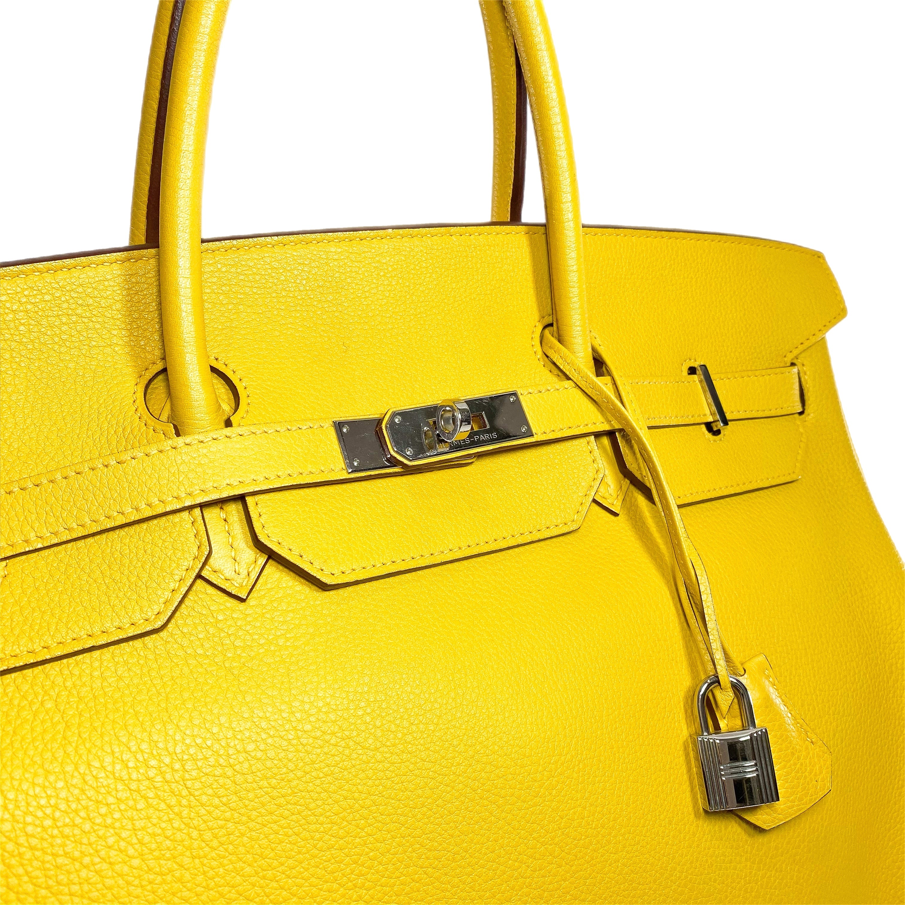 Hermes Birkin 40 Soleil Togo Palladium Hardware