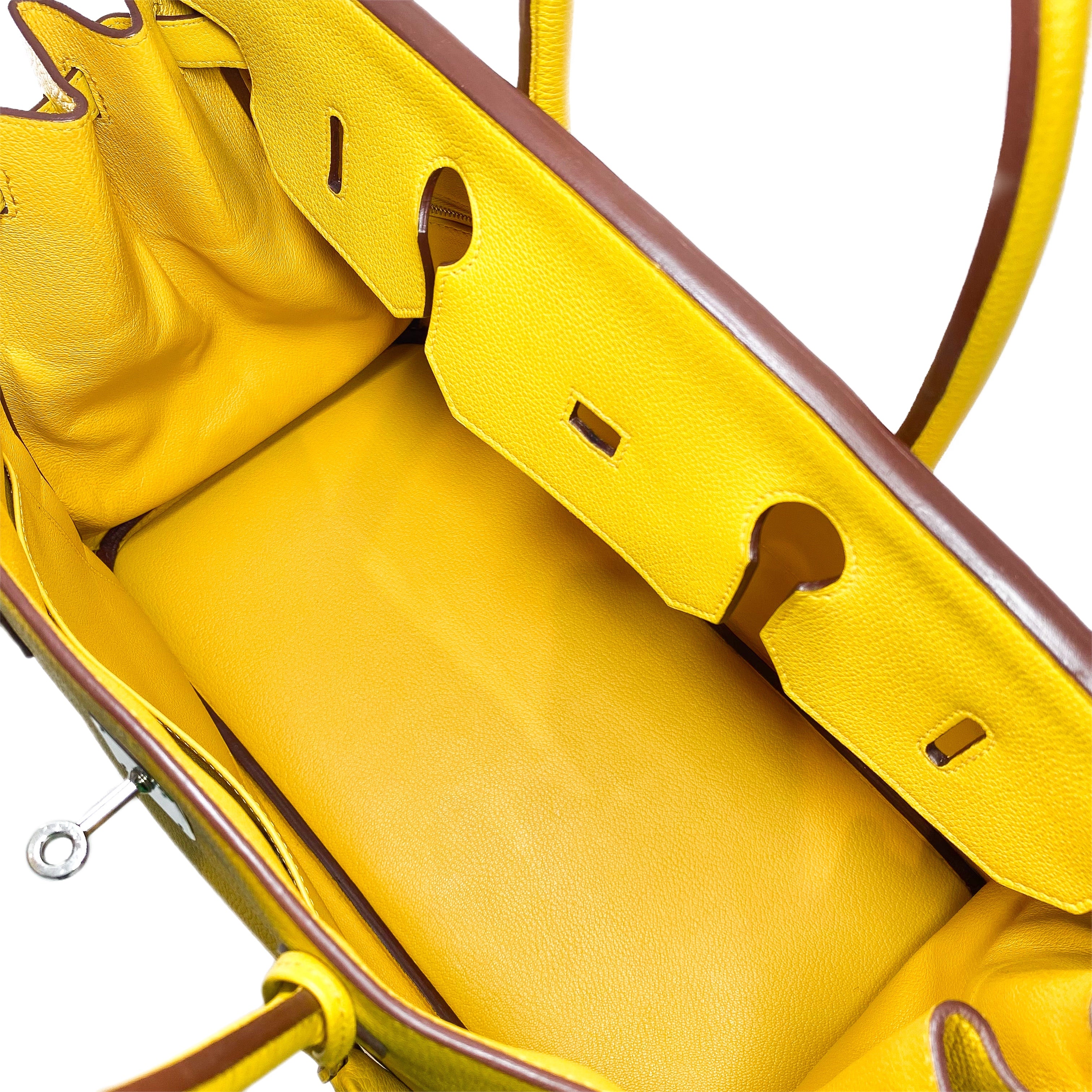 Hermes Birkin 40 Soleil Togo Palladium Hardware