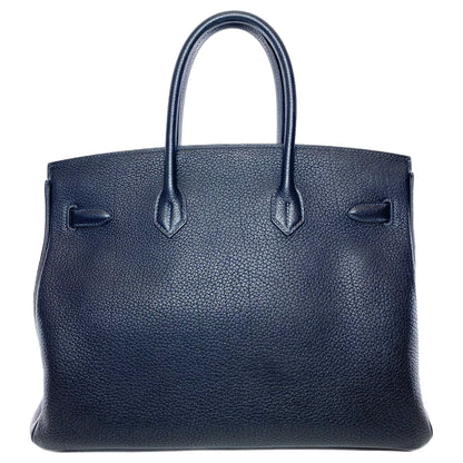 Hermes Birkin 35 Bleu Nuit Togo Gold Hardware
