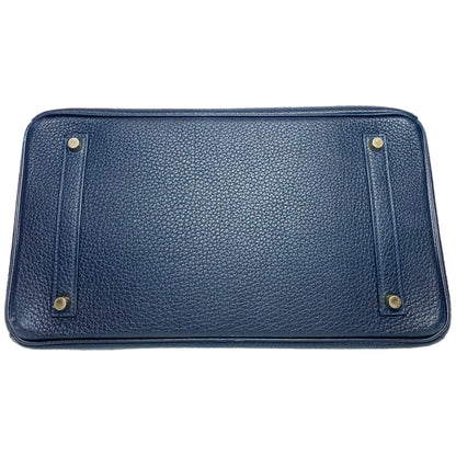 Hermes Birkin 35 Bleu Nuit Togo Gold Hardware