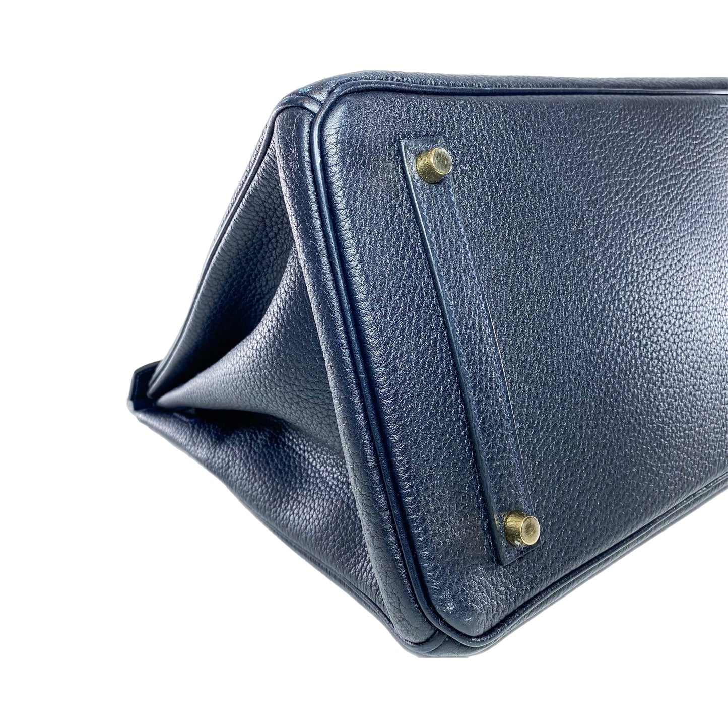 Hermes Birkin 35 Bleu Nuit Togo Gold Hardware