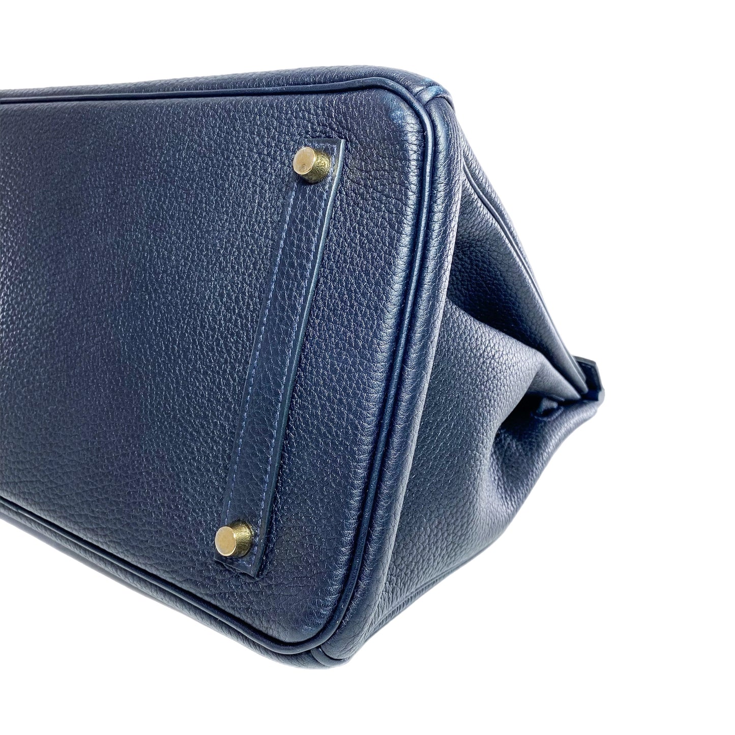 Hermes Birkin 35 Bleu Nuit Togo Gold Hardware