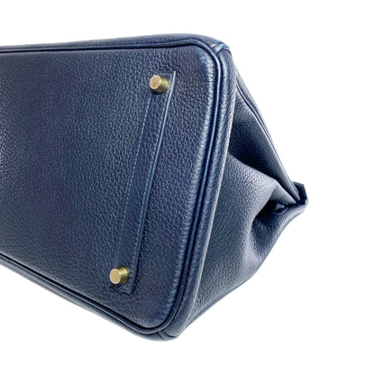 Hermes Birkin 35 Bleu Nuit Togo Gold Hardware