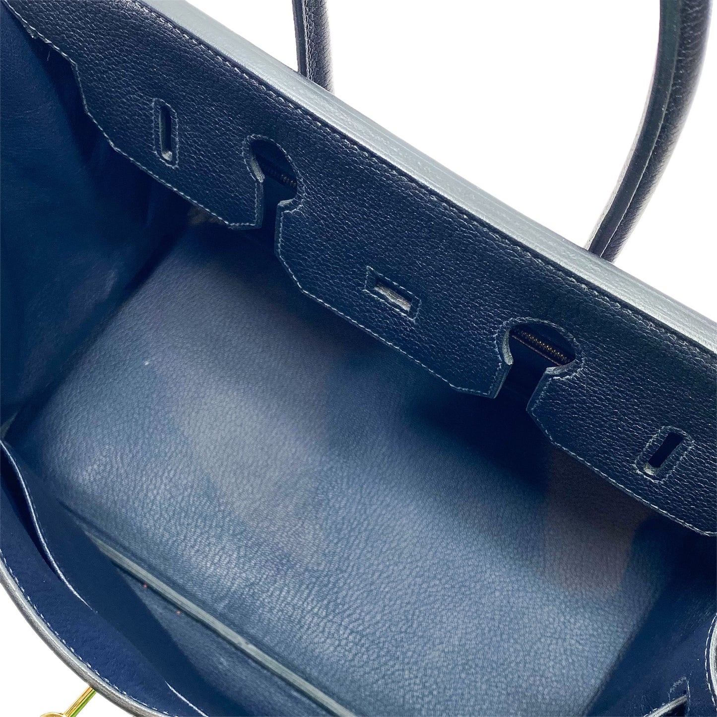 Hermes Birkin 35 Bleu Nuit Togo Gold Hardware