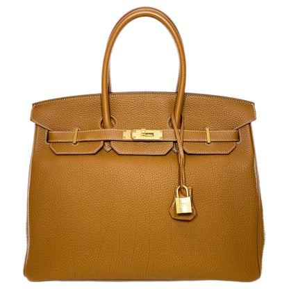 Hermes Birkin 35 Gold Togo Gold Hardware