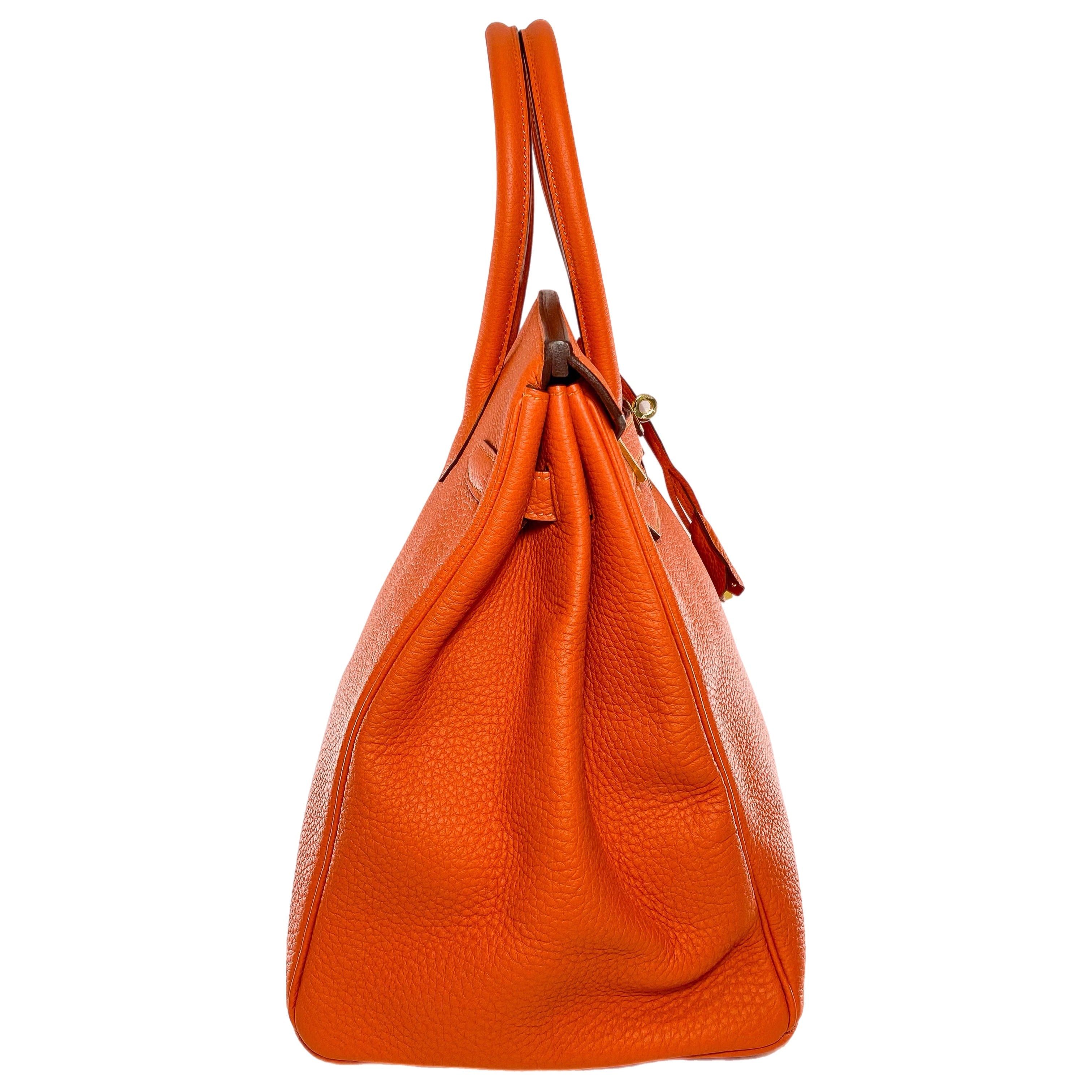 Hermes Birkin 35 Feu Togo Gold Hardware