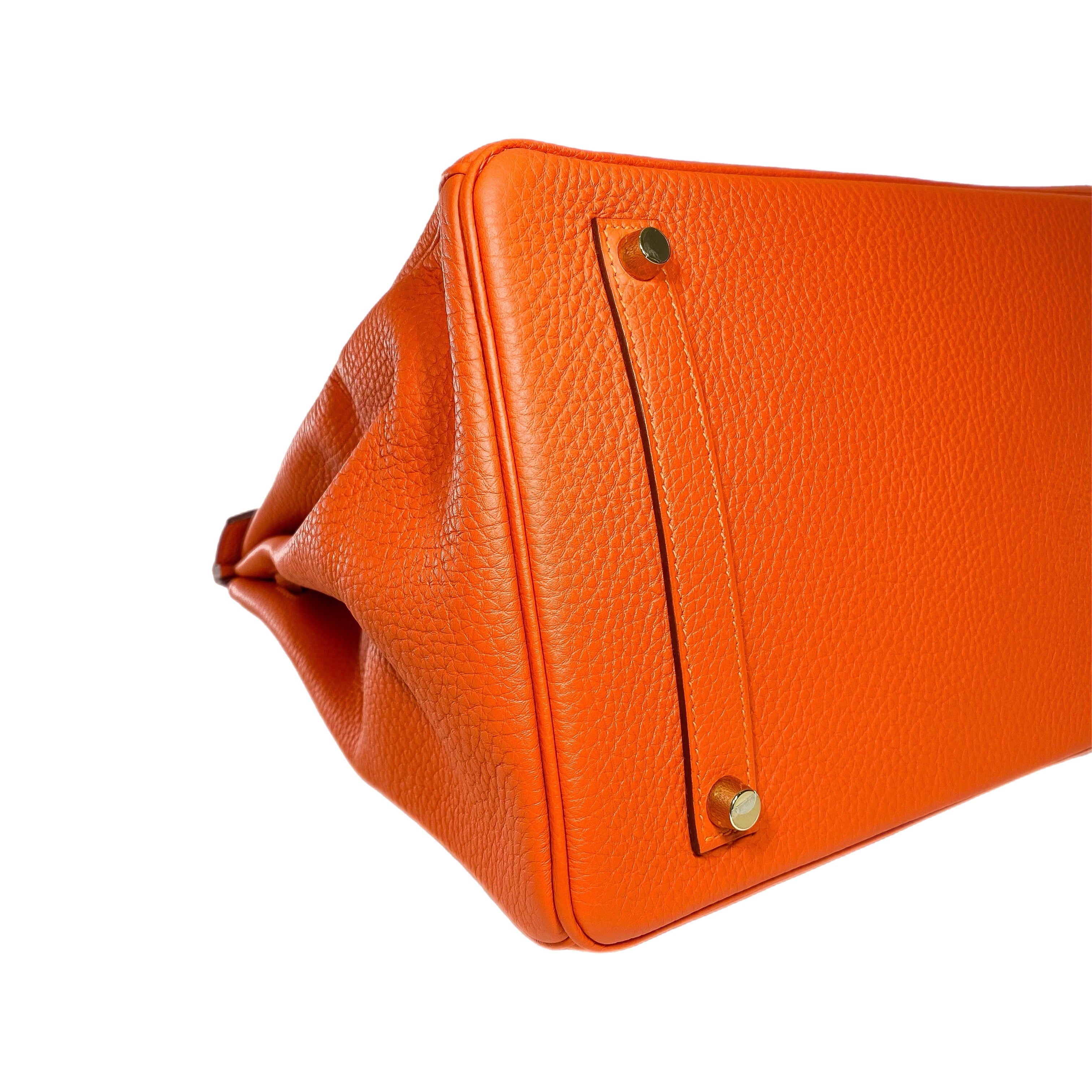 Hermes Birkin 35 Feu Togo Gold Hardware