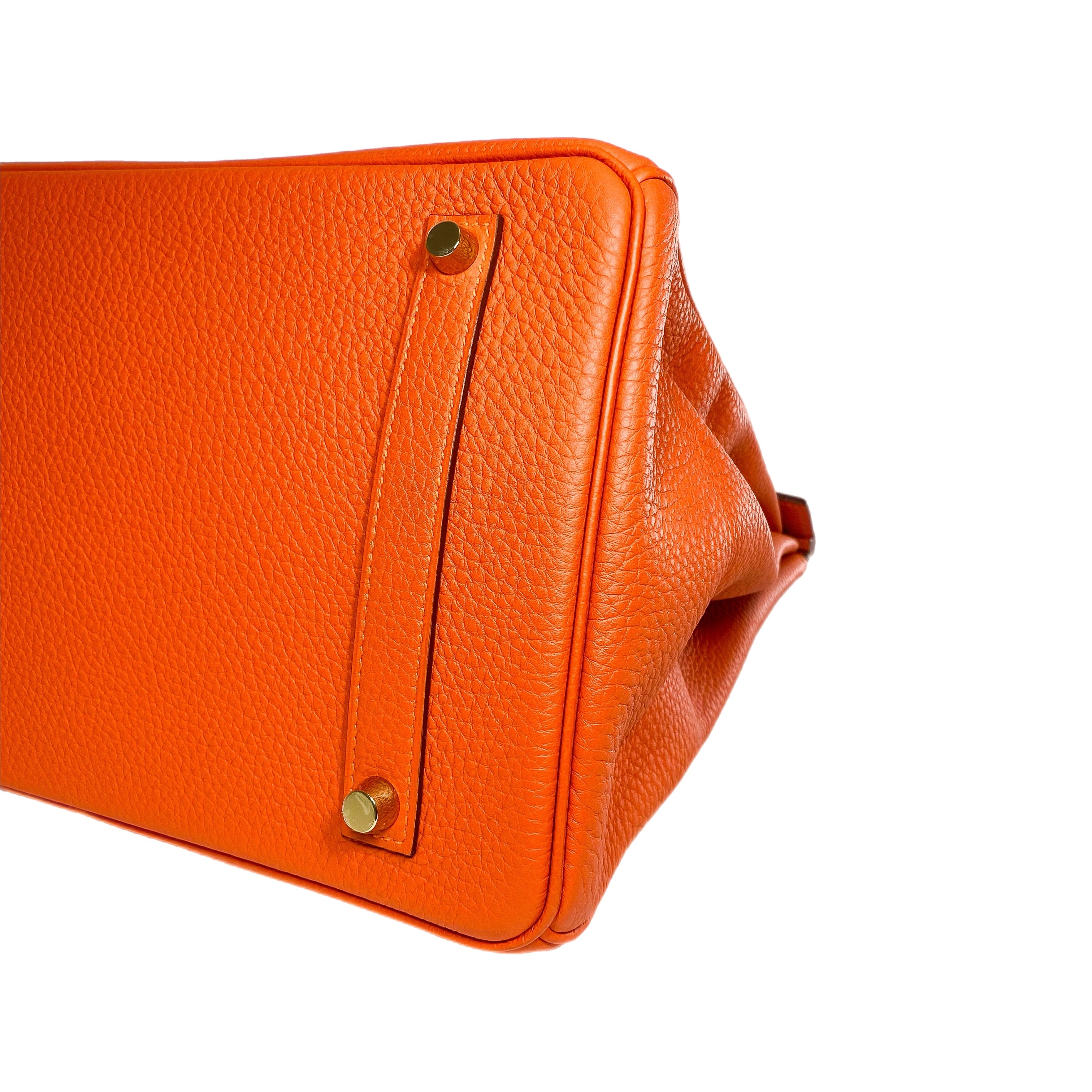 Hermes Birkin 35 Feu Togo Gold Hardware