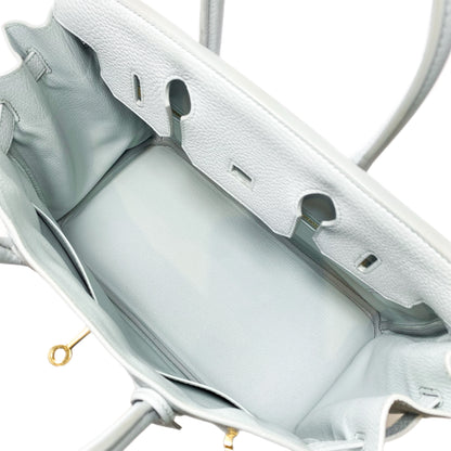 Hermes Birkin 30 Bleu Pale Togo Gold Hardware