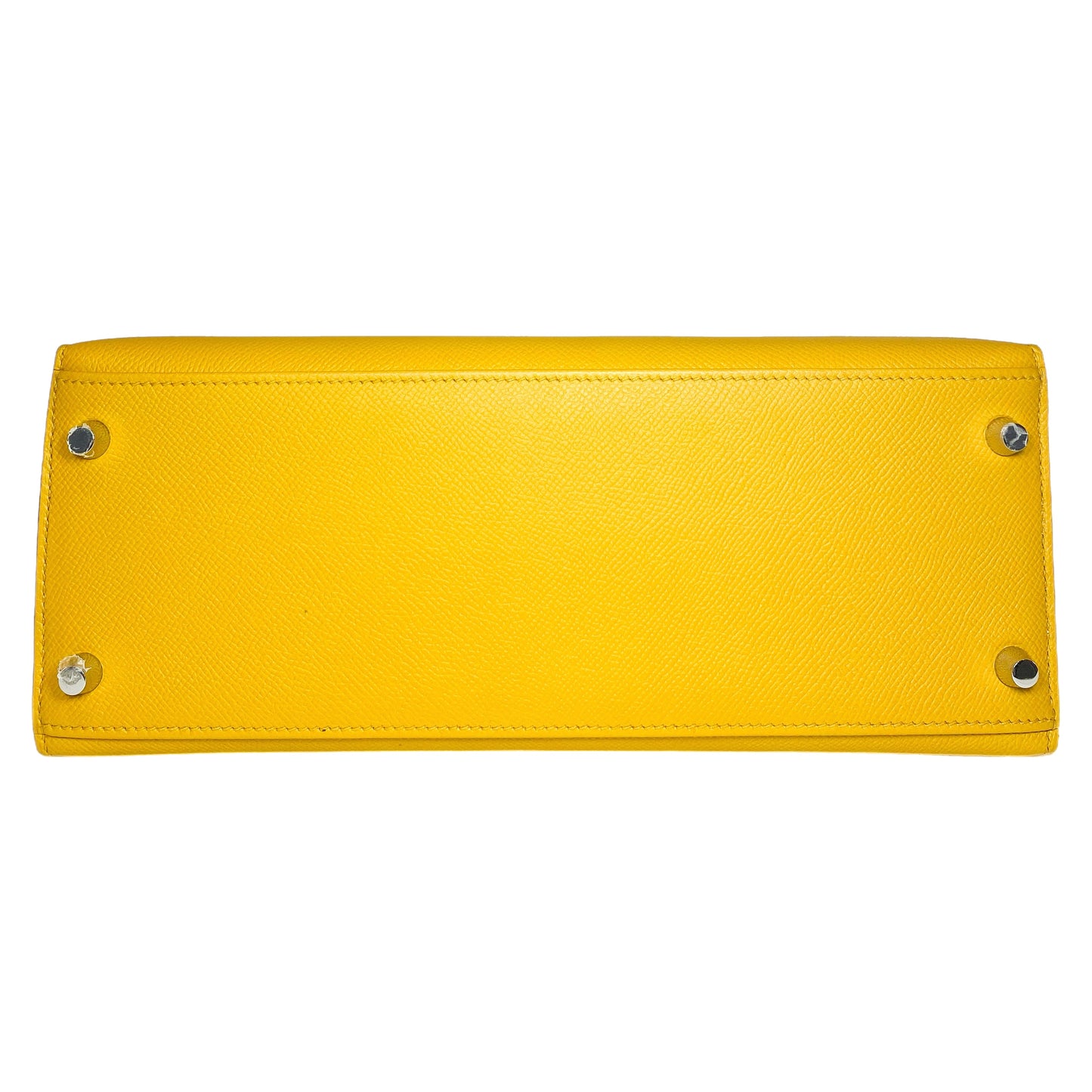 Hermes Kelly 28 Jaune de Ambre Epsom Palladium Hardware