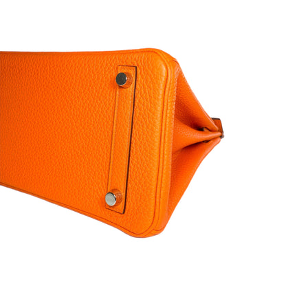 Hermes Birkin 25 Orange Minium Togo Palladium Hardware