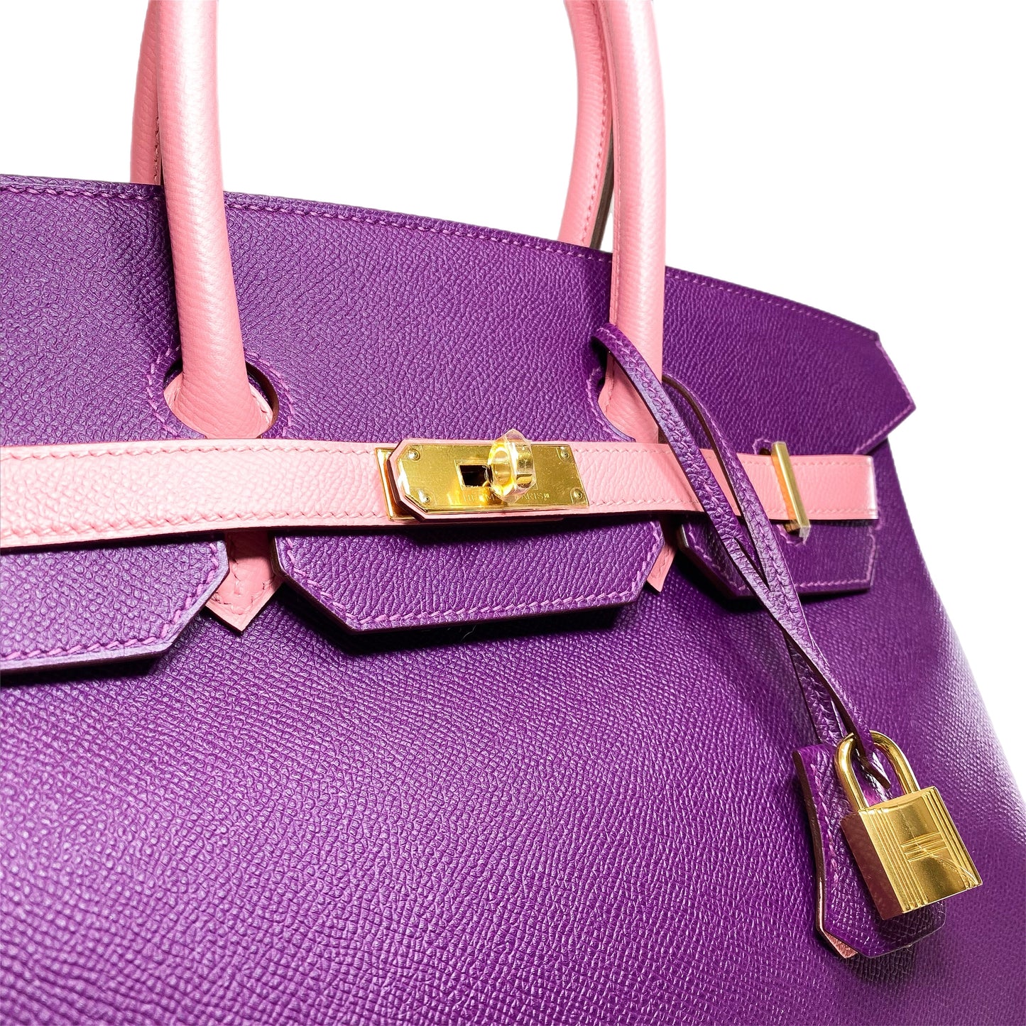 Hermes Birkin 35 Anemone Rose Confetti Epsom Gold Hardware