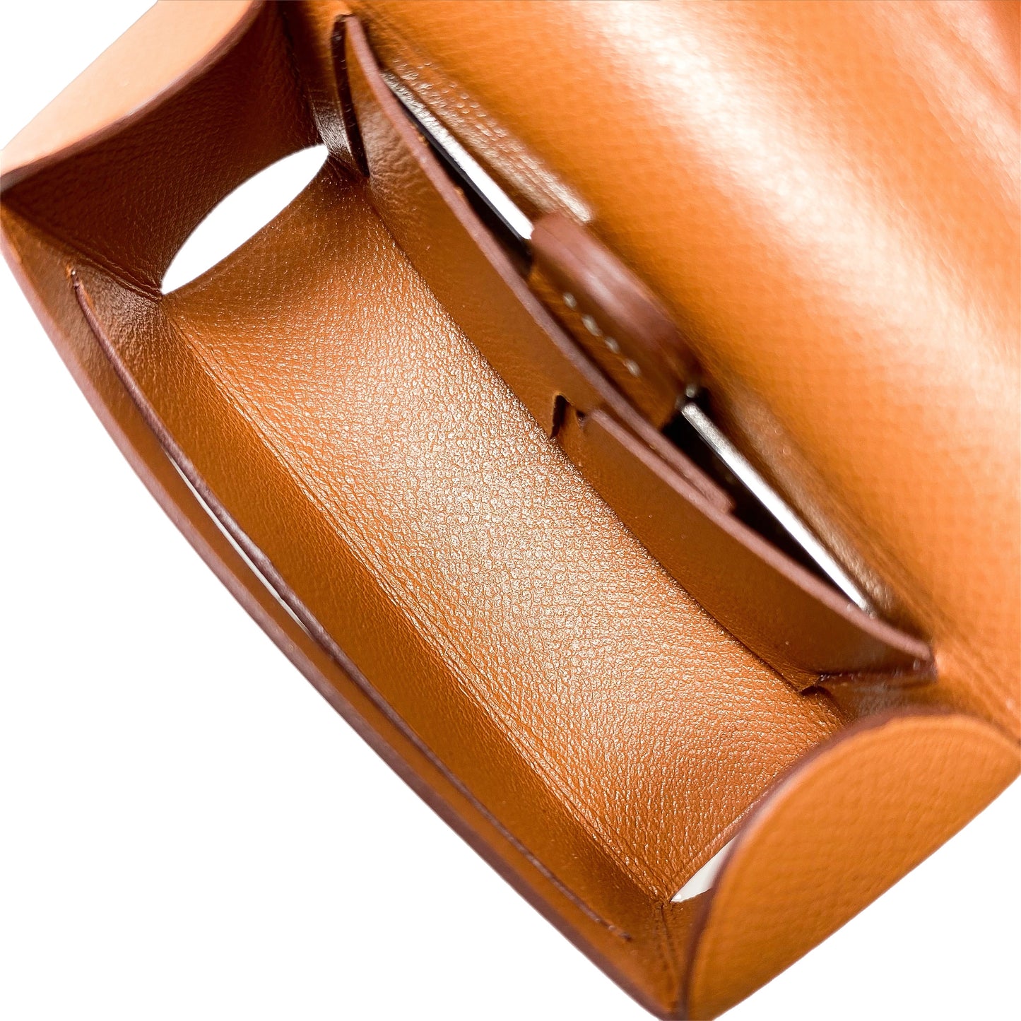 Hermes Gold Lipstick Case with Mirror