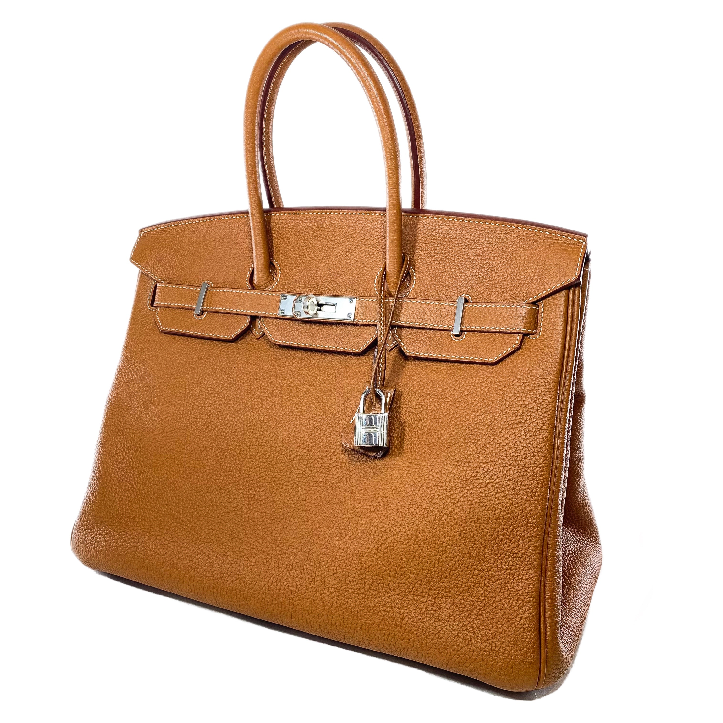 Hermes Birkin 35 Gold Togo Palladium Hardware