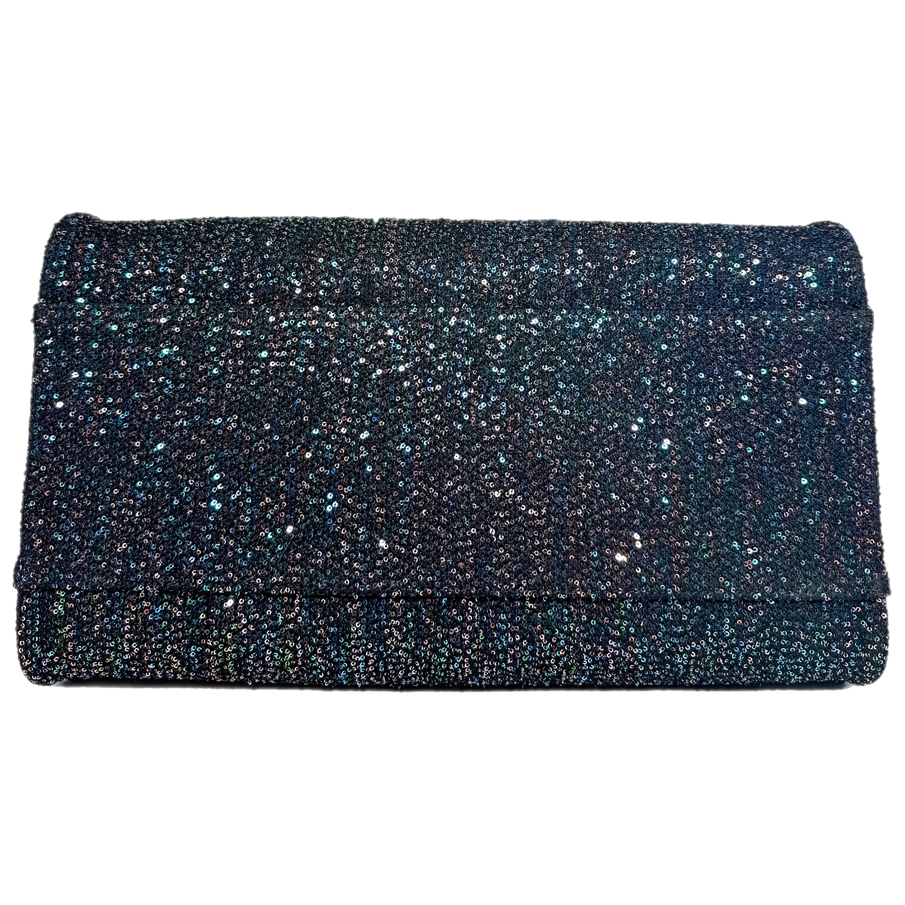 Chanel Black Viscose Sequins Deauville