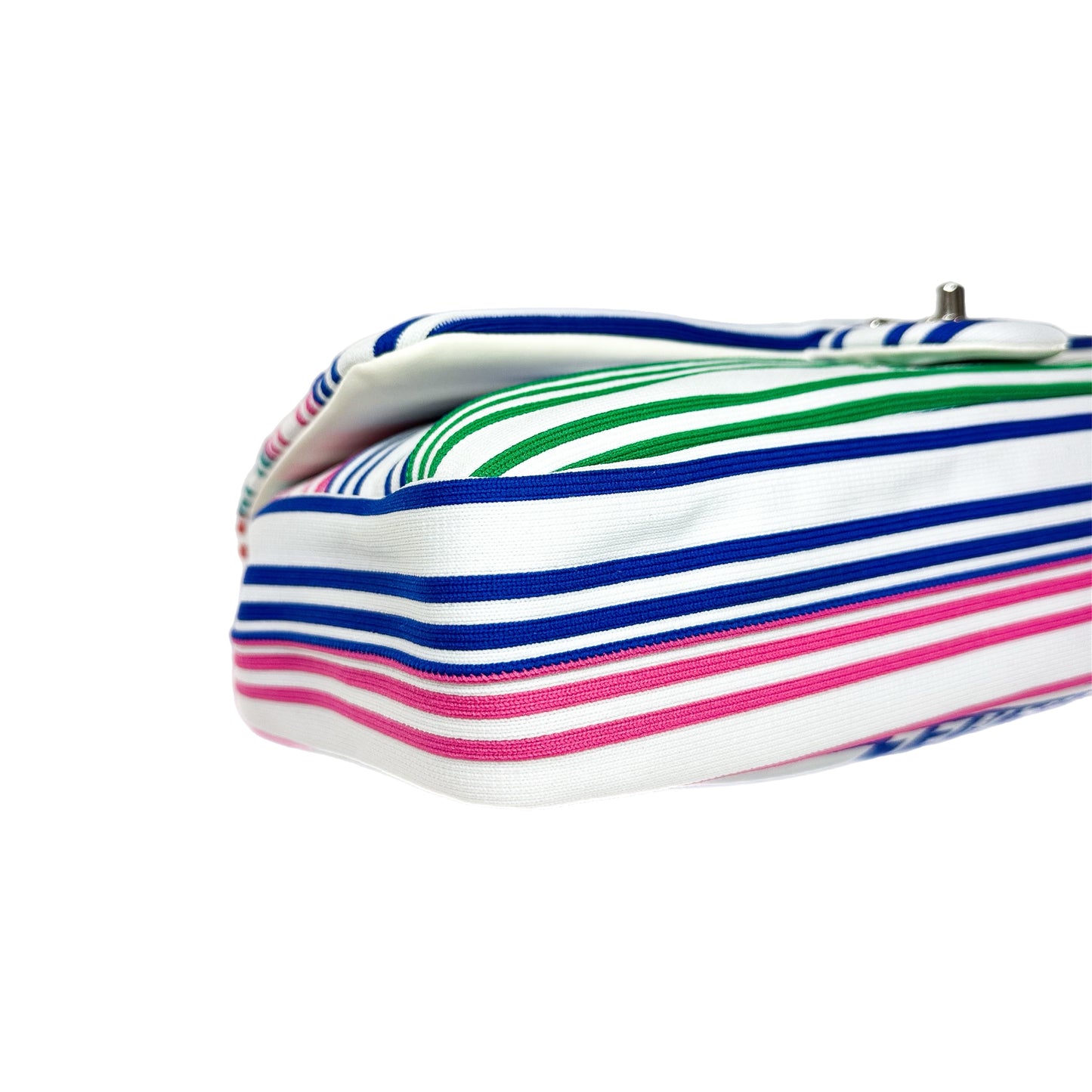 Chanel White Multicolor Venise Biarritz Flap Bag