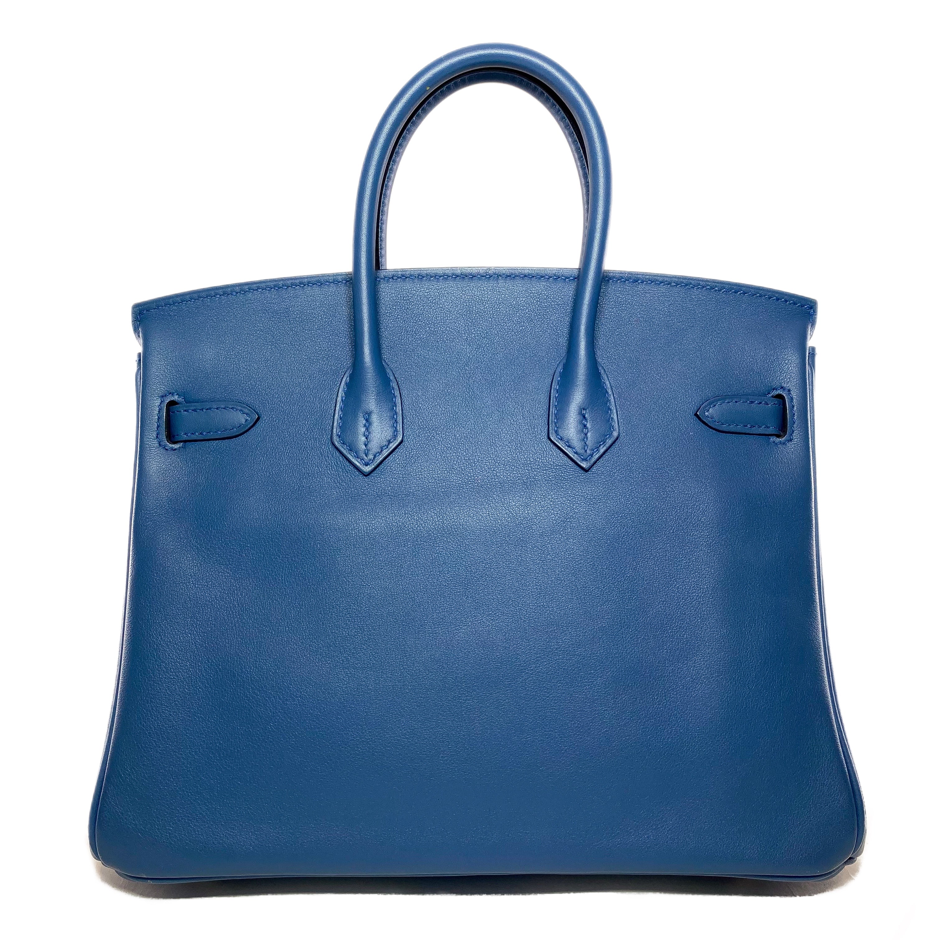 Hermes Birkin 25 Blue Brighton Swift Palladium Hardware