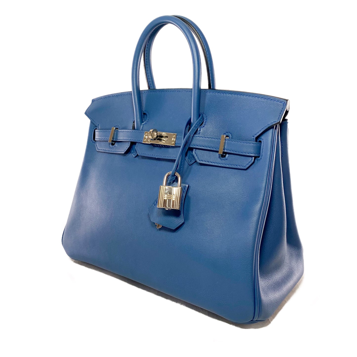 Hermes Birkin 25 Blue Brighton Swift Palladium Hardware