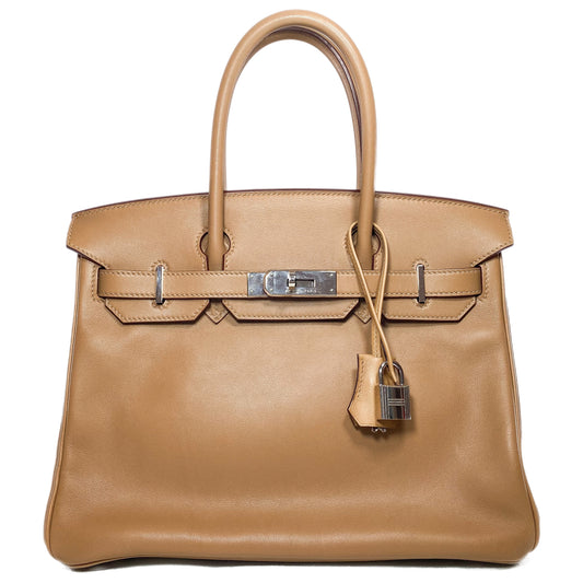 Hermes Birkin 30 Biscuit Swift Palladium Hardware