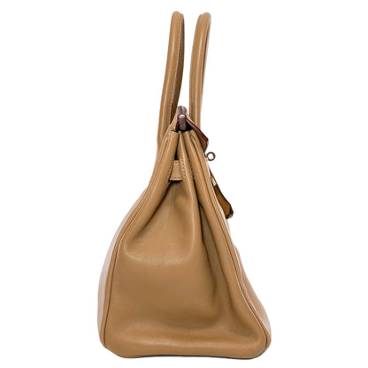 Hermes Birkin 30 Biscuit Swift Palladium Hardware