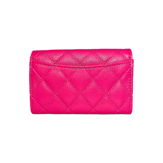 Chanel Pink Compact Wallet