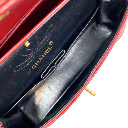 Chanel Red Small Double Flap Bag