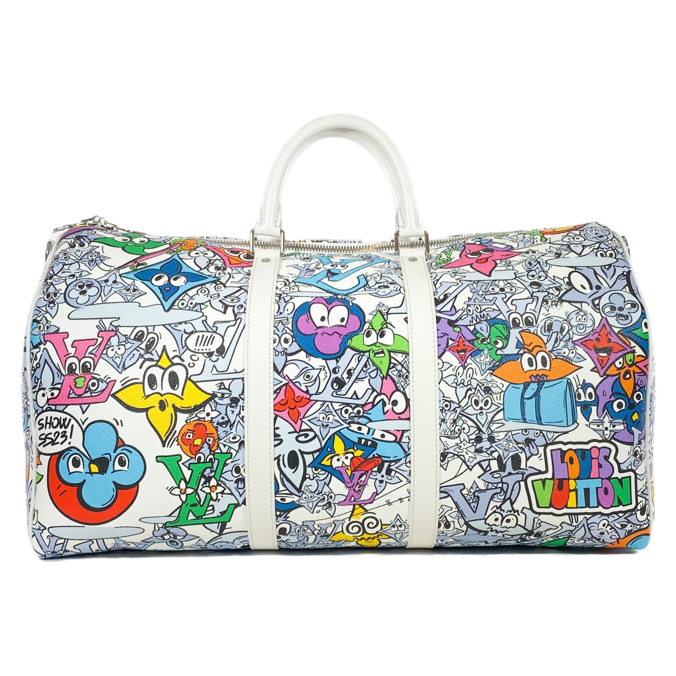 Louis Vuitton Monogram Comics Keepall Bandouliere 50 Multicolor