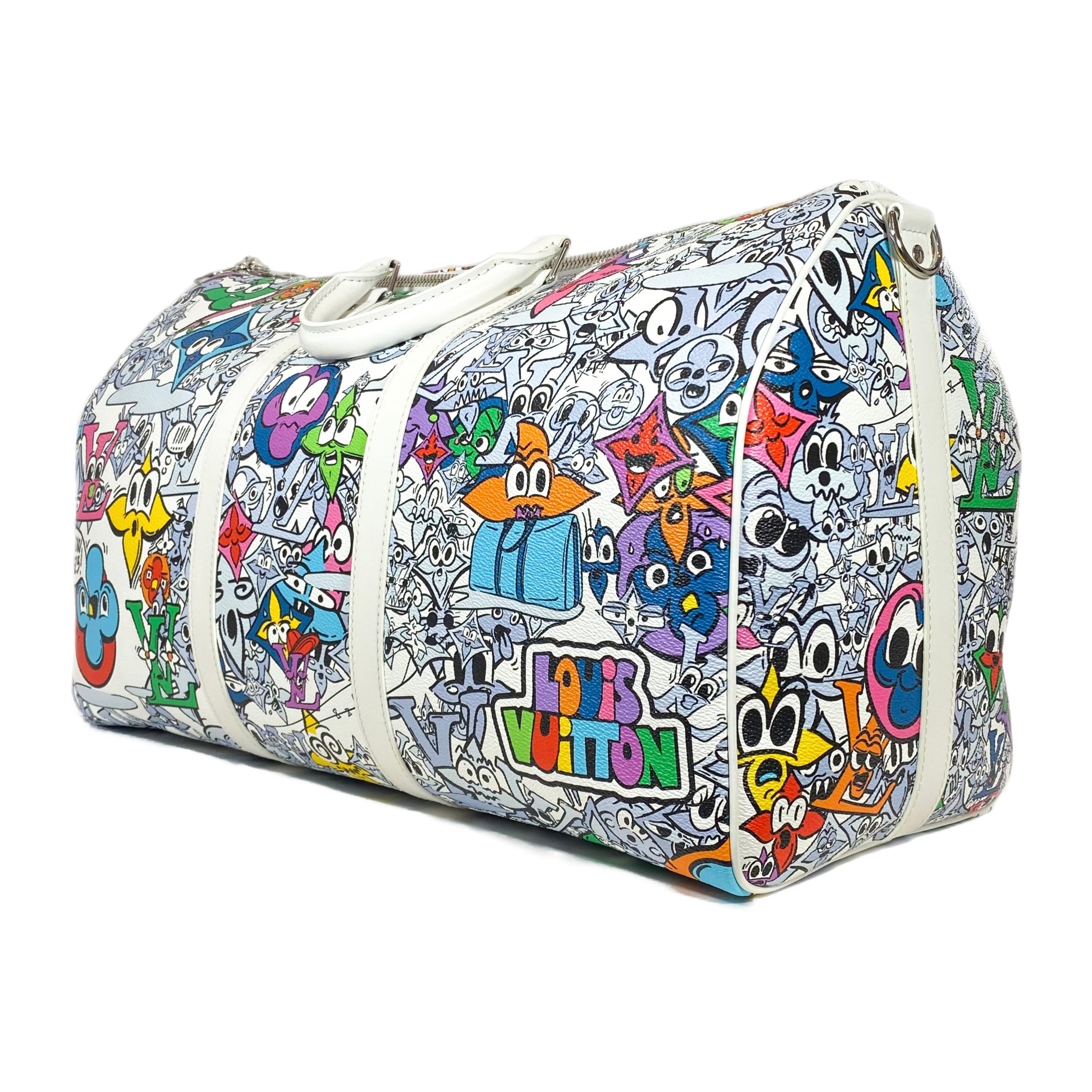 Louis Vuitton Monogram Comics Keepall Bandouliere 50 Multicolor