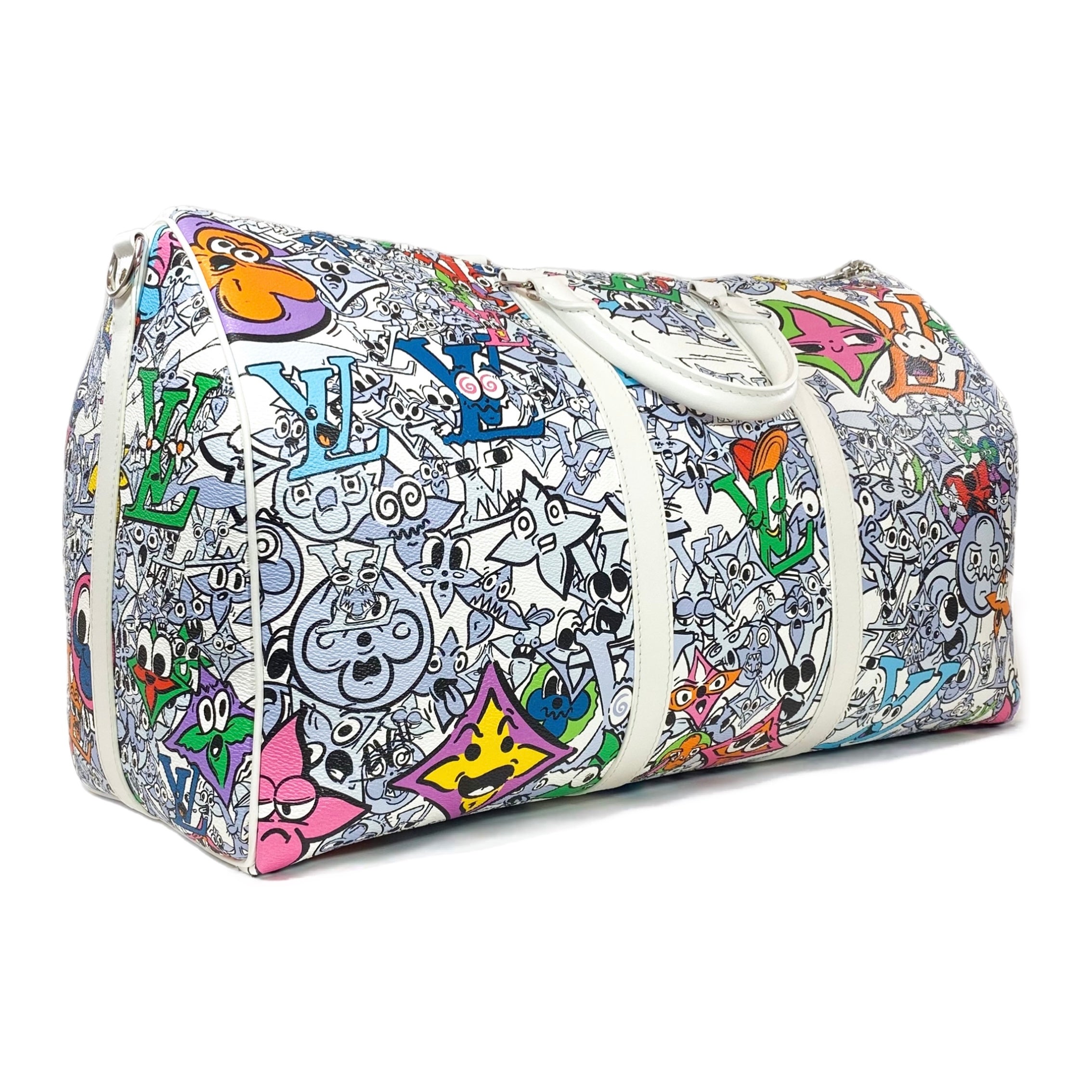 Louis Vuitton Monogram Comics Keepall Bandouliere 50 Multicolor