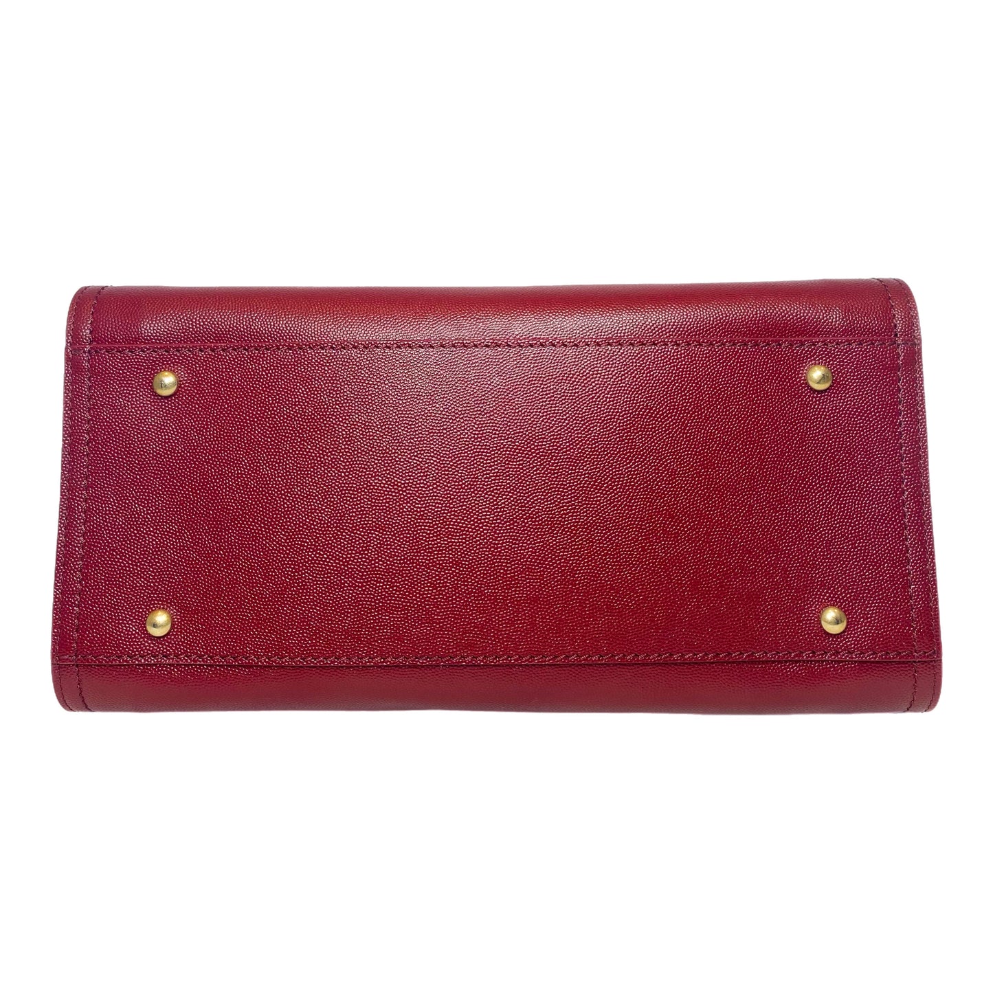 Chanel Red Studded Medium Deauville