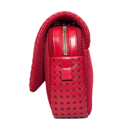 Chanel Raspberry Perforated Easy Flap Bag
