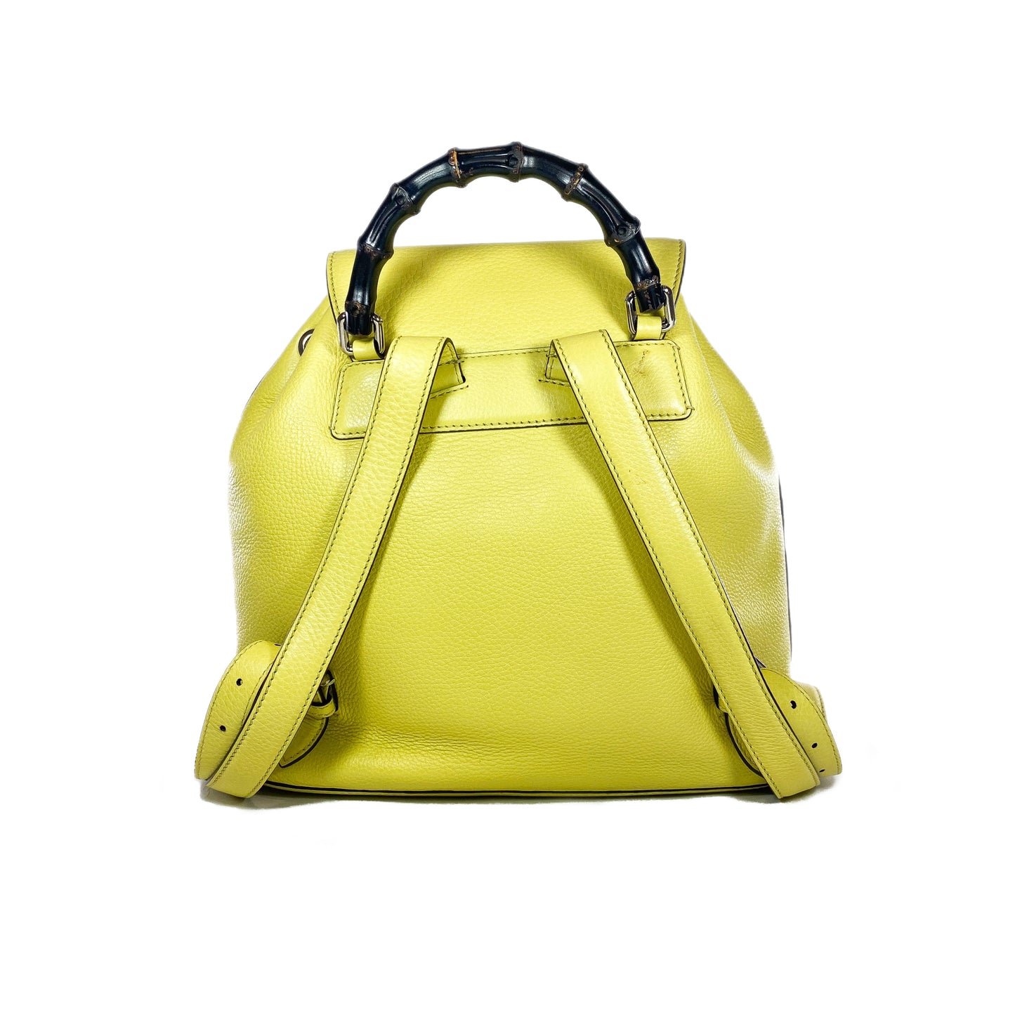 Gucci Yellow Bamboo Tassel Backpack