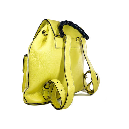 Gucci Yellow Bamboo Tassel Backpack