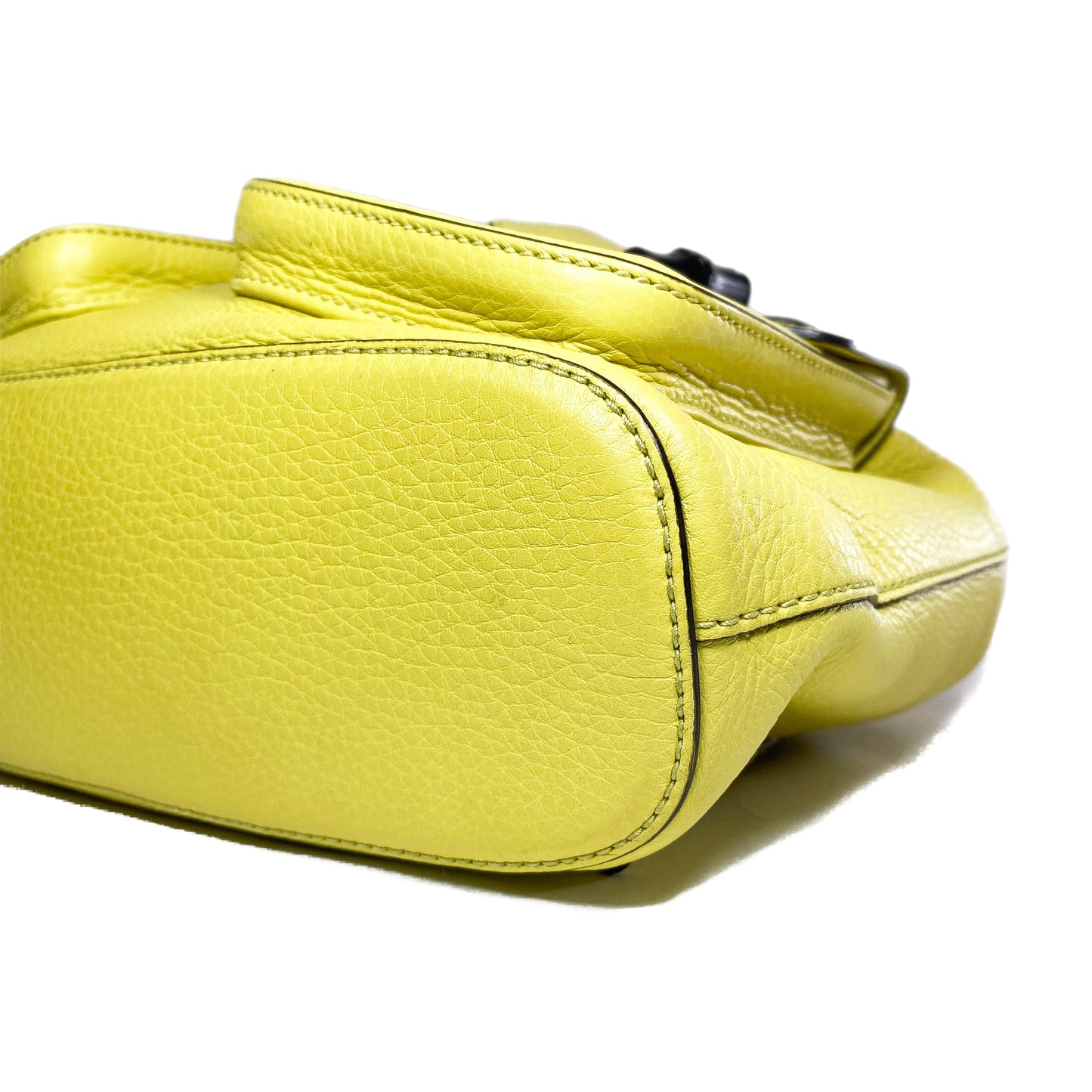 Gucci Yellow Bamboo Tassel Backpack