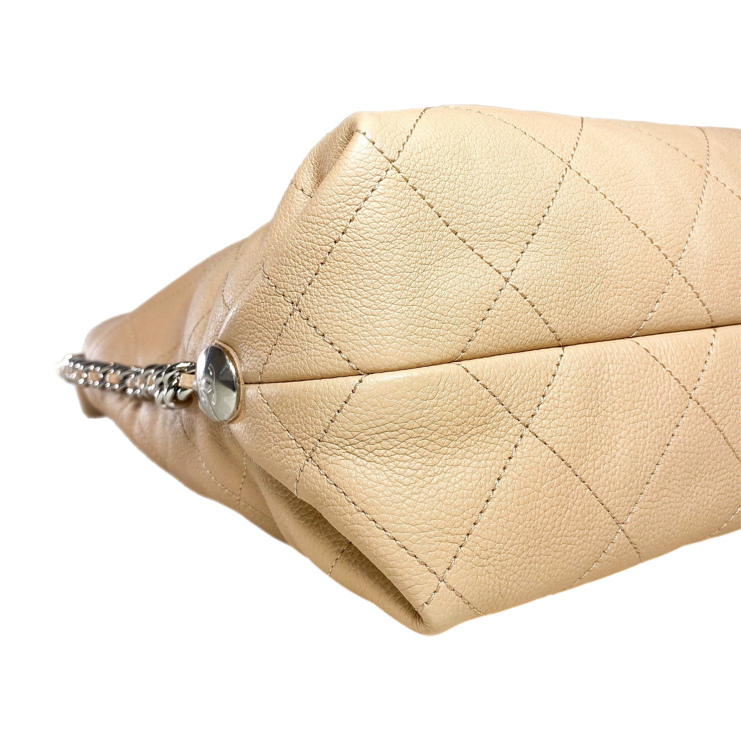 Chanel Beige Braided With Style Large Hobo Bag