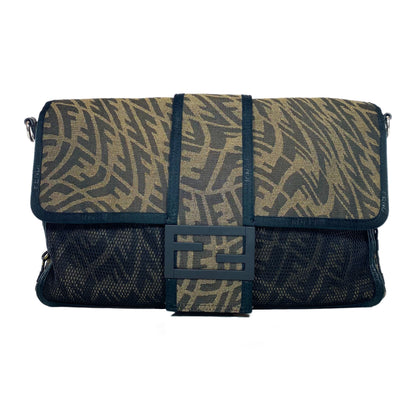 Fendi Baguette Zucca Vertigo Medium Flap Bag