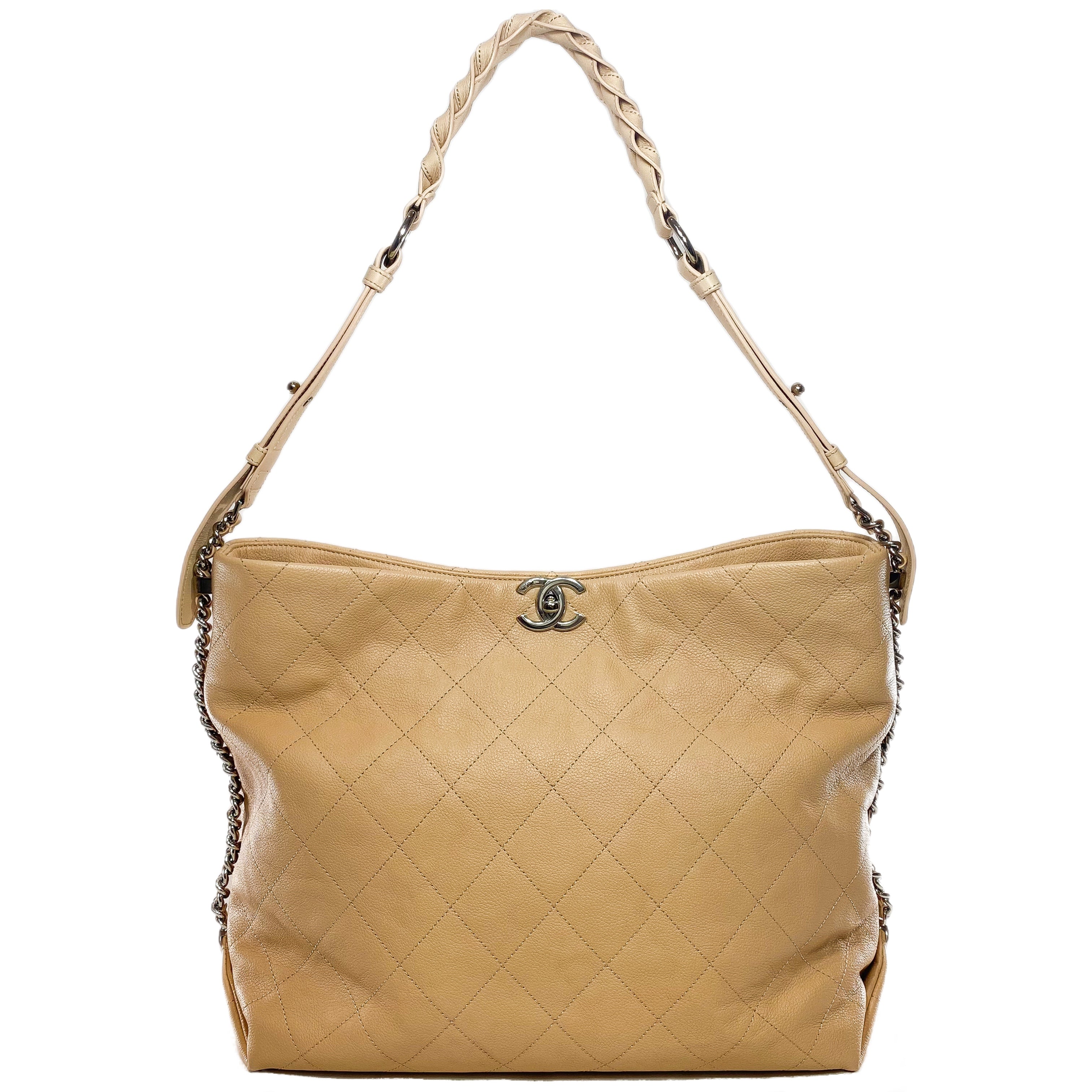 Chanel Beige Braided With Style Large Hobo Bag | Consign of