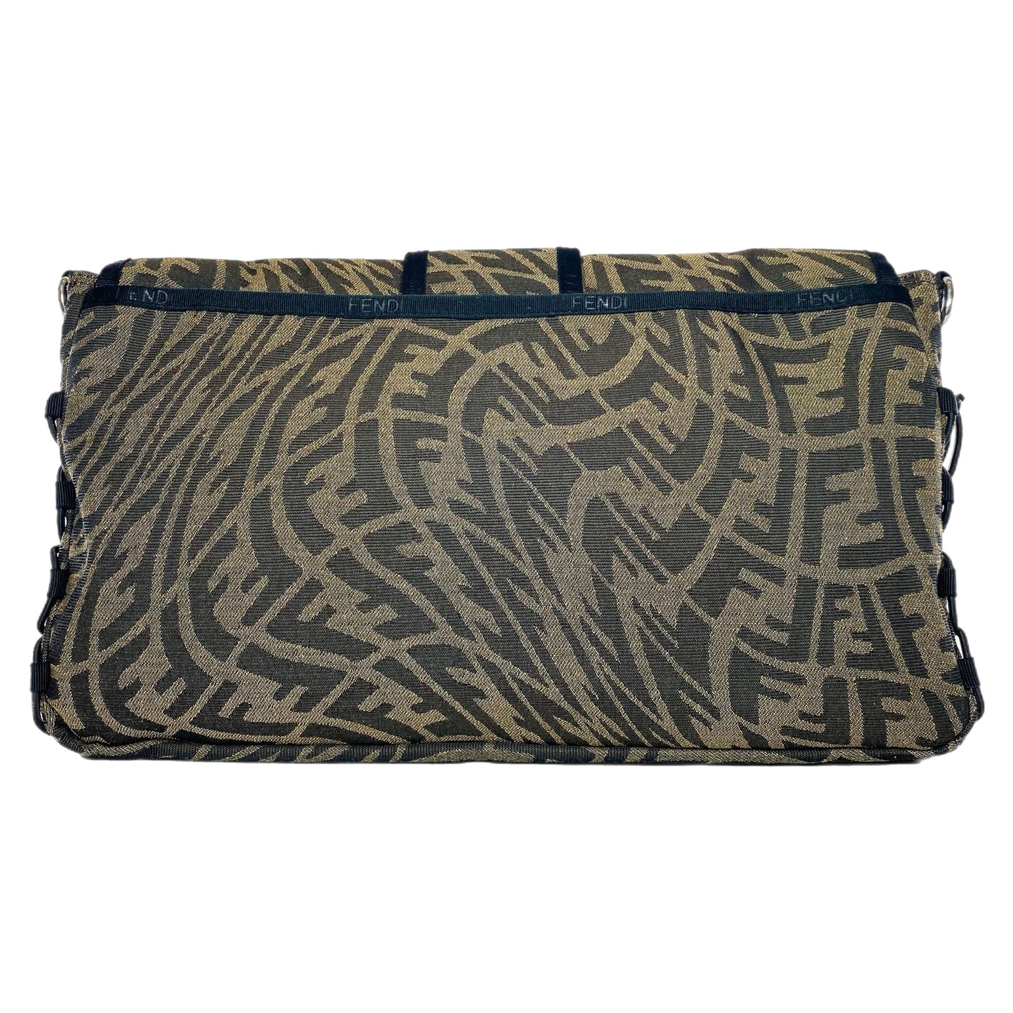 Fendi Baguette Zucca Vertigo Medium Flap Bag