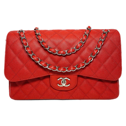 Chanel Red Jumbo Double Flap Bag