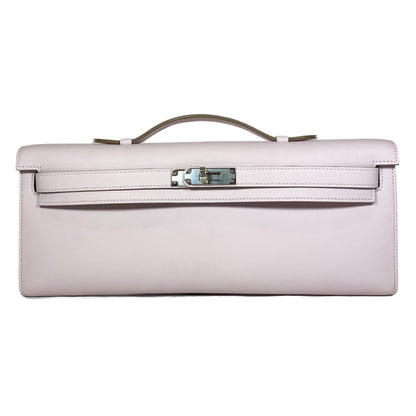 Hermes Kelly Cut Mauve Pale Swift Palladium Hardware