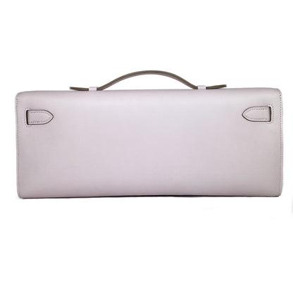 Hermes Kelly Cut Mauve Pale Swift Palladium Hardware